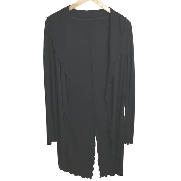 ZENOBIA Black Soft Stretch Jersey Knit Set S Canada Elevated Everyday Minimalist - Picture 3 of 13